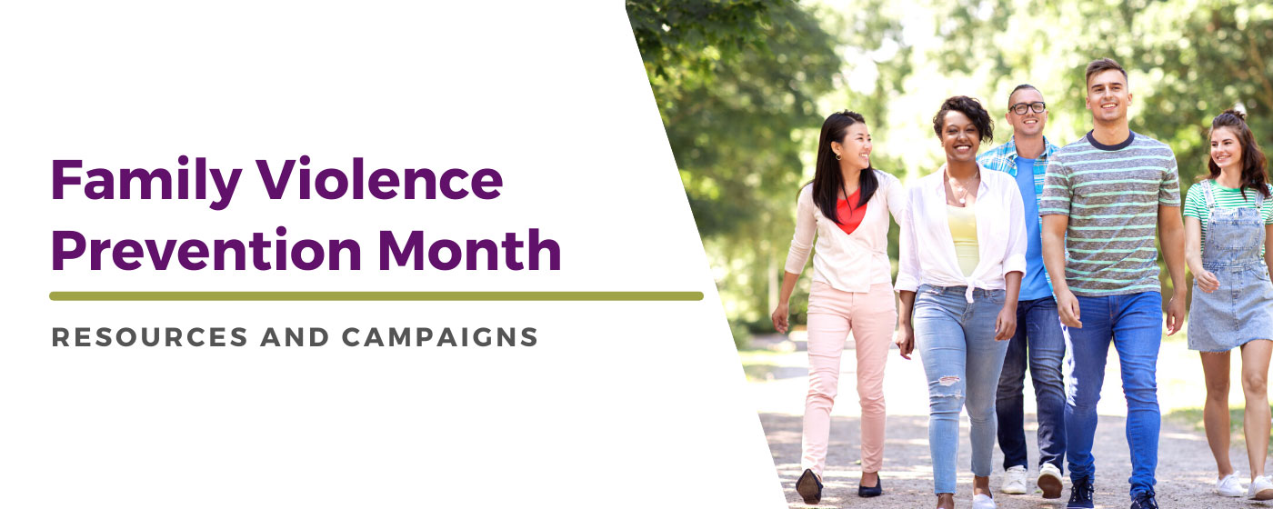 Family Violence Prevention Month banner